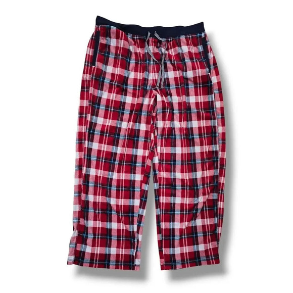 Nautica women's red multicolor plaid soft Pajama pants Loungewear  - xl - Picture 1 of 8